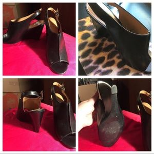 Women’s Nine West wedges black size 9,